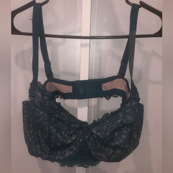 Soma teal lace Bra Sz 38DD - Picture 1 of 2
